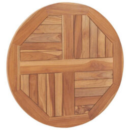 Vidaxl Table Top Solid Teak Wood Round 2.5 Cm 60 Cm - thumbnail 2
