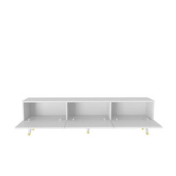 Decorotika Milagro Modern Tv Unit Tv Stand For Tvs Up To 71 Inch Gloss White&gold - thumbnail 7