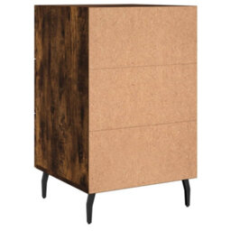 Berkfield Bedside Cabinet Smoked Oak 40X40X66 Cm Engineered Wood - thumbnail 8