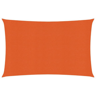 Berkfield Sunshade Sail 160 G/m2 Orange 2X3.5 M Hdpe - image 1