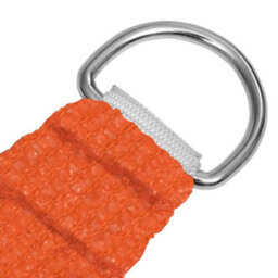 Berkfield Sunshade Sail 160 G/m2 Orange 2X3.5 M Hdpe - thumbnail 3