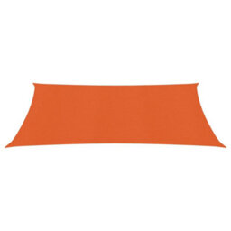 Berkfield Sunshade Sail 160 G/m2 Orange 2X3.5 M Hdpe - thumbnail 2
