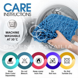 Gc Gaveno Cavailia Infinity Loop Extra Large 2 Piece Bath Mat Set Turquoise Super Absorbent Non Slip Shower Mat - thumbnail 6
