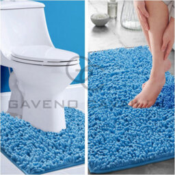 Gc Gaveno Cavailia Infinity Loop Extra Large 2 Piece Bath Mat Set Turquoise Super Absorbent Non Slip Shower Mat - thumbnail 4