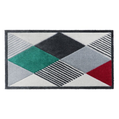 JVL Solemate Hand Carved Gem Door Mat, 57 X 100 Cm - image 1