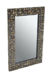 Orsina Branna Wall Mirror, Natural, Natural, Wood, Glass - thumbnail 2