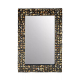 Orsina Branna Wall Mirror, Natural, Natural, Wood, Glass
