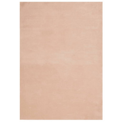 Berkfield Modern Rug Huarte Short Pile Soft And Washable Blush 160X230 Cm