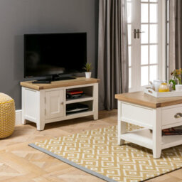 The Furniture Market Cheshire Cream Painted Small Tv Unit Up To 45 Tv Size - thumbnail 4