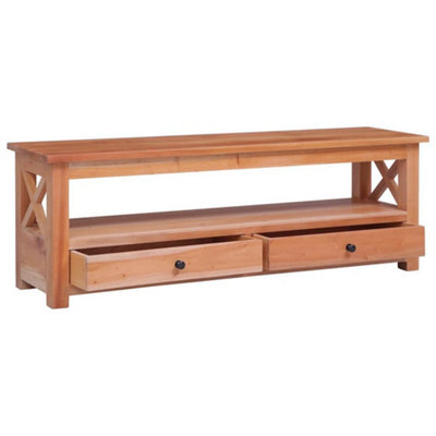 Berkfield Vintage Tv Cabinet 115X30X40 Cm Solid Mahogany Wood - image 1