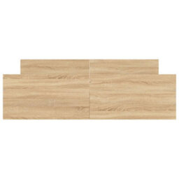 Berkfield Bed Frame With Headboard And Footboard Sonoma Oak 160X200 Cm - thumbnail 4