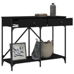 Walplus Console Table Black 100X39X78.5 Cm Engineered Wood - thumbnail 4