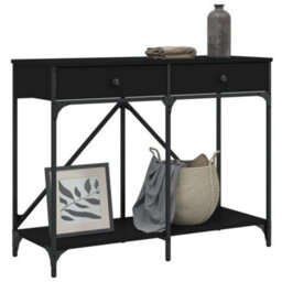 Walplus Console Table Black 100X39X78.5 Cm Engineered Wood - thumbnail 3