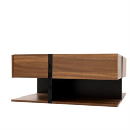 Abrihome Coffee Table, Table With 4 Drawers, Unique Color Matching And Line Design, Storage Space At The Bottom. - thumbnail 3