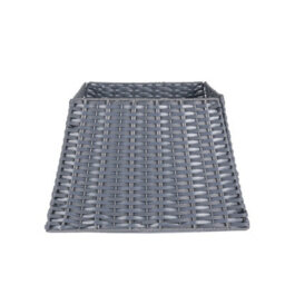 Premium Folding Wicker-Style Christmas Tree Skirt - Dark Grey (50Cm) - thumbnail 3
