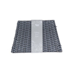 Premium Folding Wicker-Style Christmas Tree Skirt - Dark Grey (50Cm) - thumbnail 5