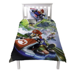 Super Mario Racing Kart Reversible Duvet Set Multicoloured (Single) - thumbnail 4