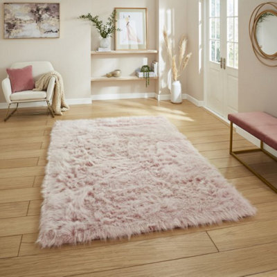 eXtreme Polar Plush Rose Soft Shaggy Rug 80 X 150Cm - image 1