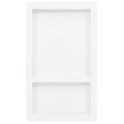 Walplus Shower Niche With 2 Compartments High Gloss White 41X69X9 Cm - thumbnail 2
