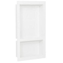 Walplus Shower Niche With 2 Compartments High Gloss White 41X69X9 Cm - thumbnail 1