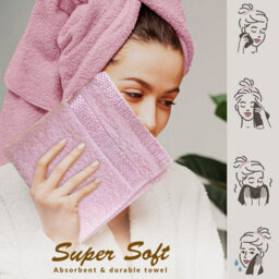 Casabella 12 Pack Flannel Face Cloth - 100% Cotton Face Towels Soft & Absorbent Super Quality Washcloths - thumbnail 6