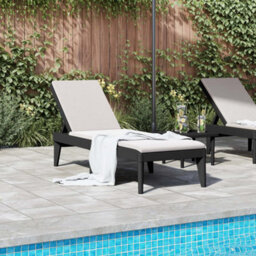 Berkfield Sun Lounger Anthracite 186X60X29 Cm Pp - thumbnail 3
