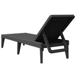 Berkfield Sun Lounger Anthracite 186X60X29 Cm Pp - thumbnail 6