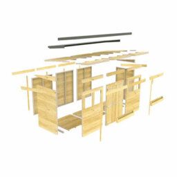 Buttercup Farm 8 X 8 Feet Pent Summer Shed - Wood - L231 X W243 X H201 Cm - thumbnail 4