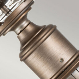 Luminosa Lighting Elstead Kichler Halleron Outdoor Pedestal Light Burnished Bronze, Ip44 - thumbnail 2
