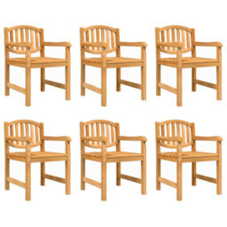 Berkfield 7 Piece Garden Dining Set Solid Wood Teak - thumbnail 3