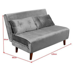 Kosy Koala Double Sofa Bed Sleeper Foldable Portable Pillow Lounge Couch Grey Sofa Bed Living Room Furniture - thumbnail 4