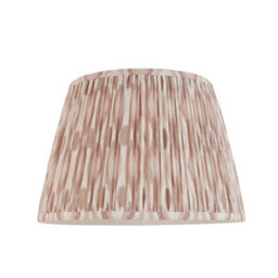 Loops Set Of 2 Elegant Handcrafted 35Cm Tapered Cylinder Lamp Shades With Ikat Print - thumbnail 5