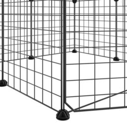 Walplus 8-Panel Pet Cage With Door Black 35X35 Cm Steel - thumbnail 6