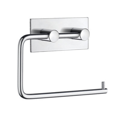 Beslagsboden - Design Toilet Roll Holder In Polished Stainless Steel Self-Adhesive