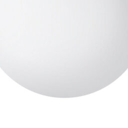 Wyld and Coco Modern Globe Pendant Light White Glass Globe One Light - Adjustable Height, Warm White Ambient Lighting - thumbnail 6