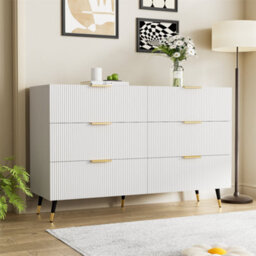 Btm Sideboard Modern Design Chest Of Drawers Large Storage Cabinet Golden Handles Living Room Bedroom Storage Furniture - thumbnail 1