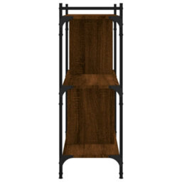 Berkfield Bookcase 3-Tier Brown Oak 76X32X88 Cm Engineered Wood - thumbnail 5