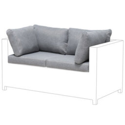 Beliani Outdoor Cushion Cover Set Milano Grey - thumbnail 5