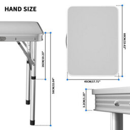 Folding Camping Table Aluminium Picnic Portable Table Party Bbq Outdoor - thumbnail 2