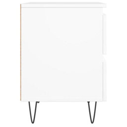 Berkfield Bedside Cabinet White 40X35X50 Cm Engineered Wood - thumbnail 7