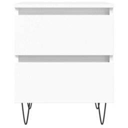 Berkfield Bedside Cabinet White 40X35X50 Cm Engineered Wood - thumbnail 5
