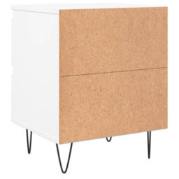Berkfield Bedside Cabinet White 40X35X50 Cm Engineered Wood - thumbnail 8