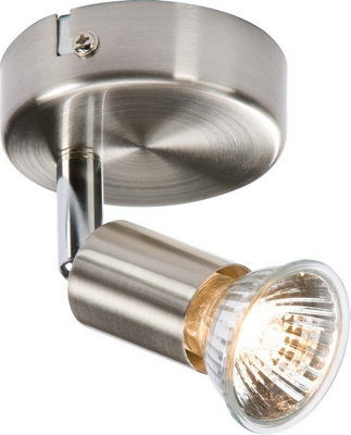 Luminosa Lighting Luminosa Single Spotlight - Brushed Chrome, 230V Gu10