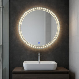CGC Lighting Cgc Ariella 600mm Round Crystal Led Mirror Light With 3 Cct Switch - thumbnail 2