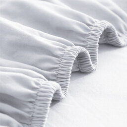 Ameha Plain Microfiber Fitted Sheet 25Cm Deep Pocket- Hypoallergenic Easy Care White Fitted Sheets Super King Bedsheet (180X200Cm) - thumbnail 8