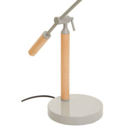 Orsina Matte Grey Table Lamp, Easy To Assemble Bedside Table Light, Eco-Friendly Lamp For Table Living Room - thumbnail 7