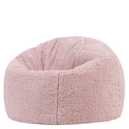 Icon Cuddle Cushion And Kids Kingston Teddy Berber Classic Bean Bag, Rose Dust - thumbnail 4