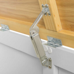 Farro Grey Ottoman Blanket Box - Painted With Oak Top - Fully Assembled By Roseland Furniture - thumbnail 8