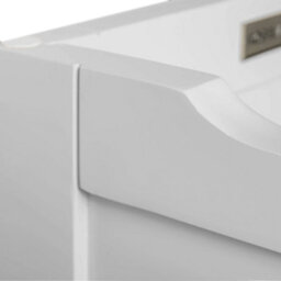 Farro Grey Ottoman Blanket Box - Painted With Oak Top - Fully Assembled By Roseland Furniture - thumbnail 7