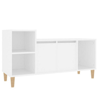 Berkfield Classic Tv Cabinet White 100X35X55 Cm Engineered Wood - image 1